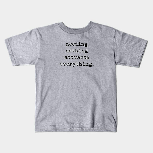 nothing Kids T-Shirt by drumweaver